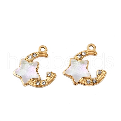 304 Stainless Steel Resin Charms STAS-L290-40G-1