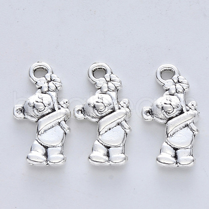Tibetan Style Alloy Pendants TIBE-R316-045AS-RS-1