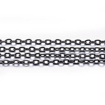 Handmade 304 Stainless Steel Cable Chains STAS-P213-05B-01-1