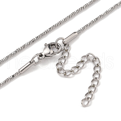 Non-Tarnish 304 Stainless Steel Snake Chain Necklaces NJEW-R266-05P-1