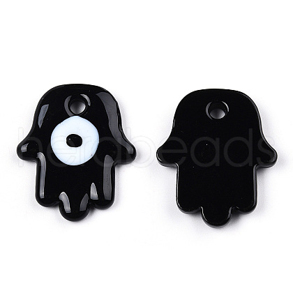 Opaque Handmade Lampwork Pendants LAMP-T011-15-A01-1