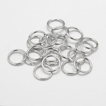 Brass Open Jump Rings X-KK-M165-6mm-01P-NR-1