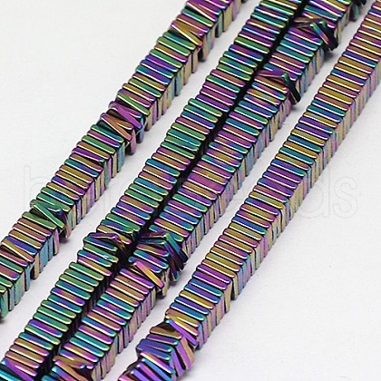 Electroplate Non-magnetic Synthetic Hematite Heishi Beads Strands G-J171A-2x2mm-01-1