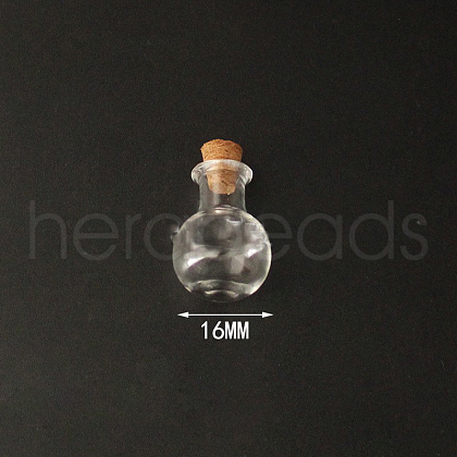 Mini High Borosilicate Glass Bottle Bead Containers X1-BOTT-PW0001-261I-1