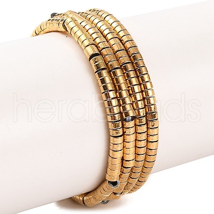 Electroplated Synthetic Non-magnetic Hematite Beads Strands G-H027-G01-01-1