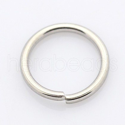 Tarnish Resistant 304 Stainless Steel Open Jump Rings STAS-E067-03-4mm-1