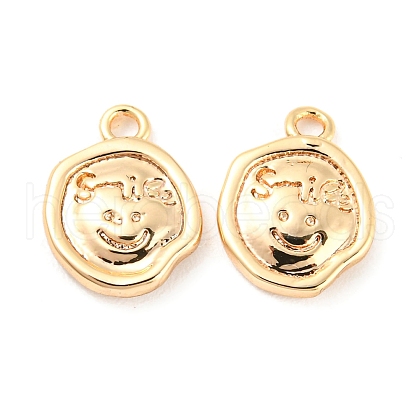 Rack Plating Brass Charms KK-M261-26G-1