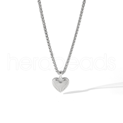 Retro Stainless Steel Pendant Hip-hop Necklaces OC7318-6-1