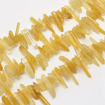 Natural Citrine Beads Strands G-L464-16-1