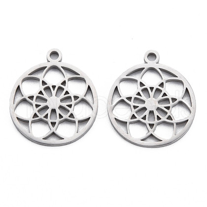 Non-Tarnish 304 Stainless Steel Pendants STAS-N095-044-1
