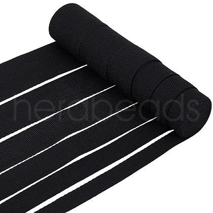 BENECREAT 12M 6 Styles Flat Polycotton & Cotton Twill Tape Ribbon OCOR-BC0007-40B-1
