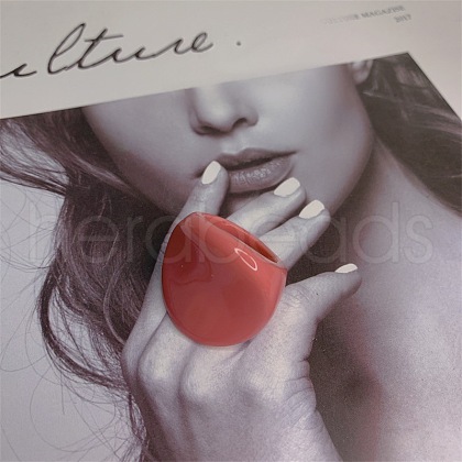 Oval Resin Finger Rings for Women FS-WG3C3F3-07-1