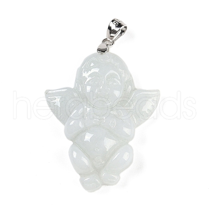 Natural Jadeite Carved Pendants G-F768-01-1