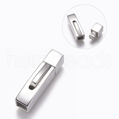 Tarnish Resistant 304 Stainless Steel Bayonet Clasps STAS-A035F-5P-1