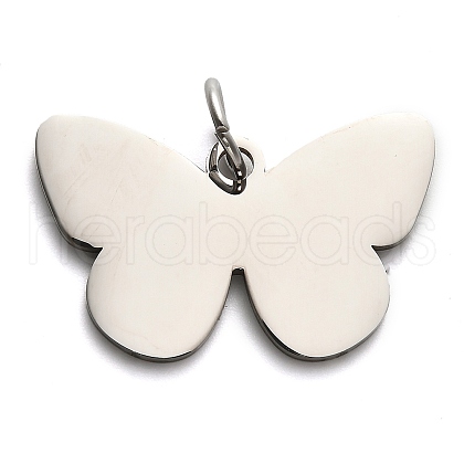 304 Stainless Steel Stamping Blank Tag Pendants STAS-H438-06P-1