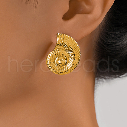 Elegant Stainless Steel Dangle Stud Earrings HP3382-3-1