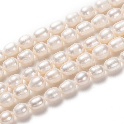 Natural Cultured Freshwater Pearl Beads Strands PEAR-L033-78-01-1
