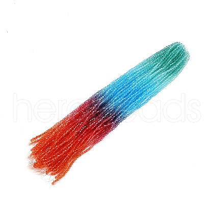 Gradient Color Baking Painted Glass Bead Strands X1-DGLA-A039-T4mm-A017-1
