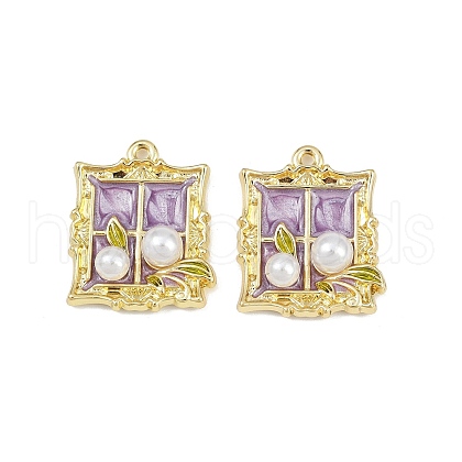 Alloy Enamel Pendants PALLOY-P311-01E-G-1