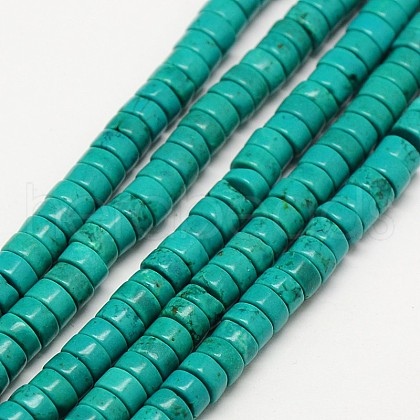 Natural Magnesite Beads Strands G-N0132-03-6mm-1