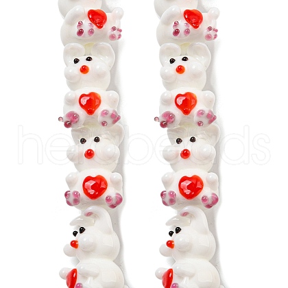 Handmade Lampwork Beads Strands LAMP-L079-02B-1