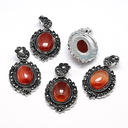 Natural Carnelian Gothic Pendants G-F228-18F-FF-1