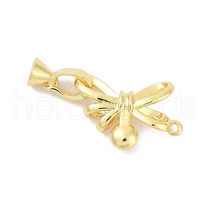 Brass Fold Over Clasps KK-M311-22G-1