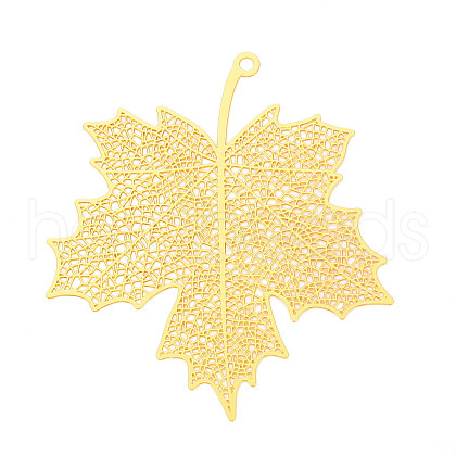 Brass Filigree Big Pendants KKC-T003-21G-1