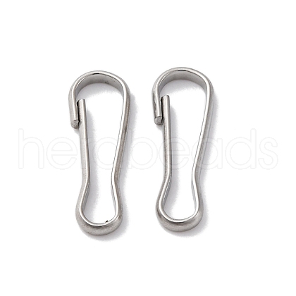 304 Stainless Steel Keychain Clasps STAS-D301-02P-1
