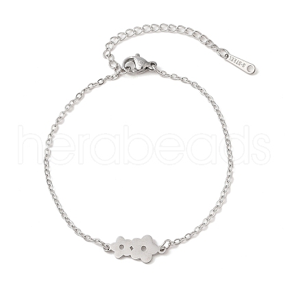 Non-Tarnish 304 Stainless Steel Bracelets BJEW-Q340-04P-1
