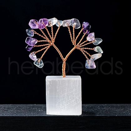 Natural Fluorite Chips Tree of Life Decorations PW-WG21303-03-1