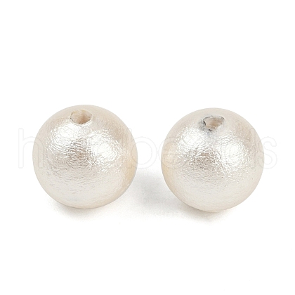 Compressed Cotton Pearl Beads WOVE-V001-A02-8mm-1