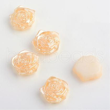 ABS Plastic Imitation Pearl Cabochons OACR-S004-Z10-1