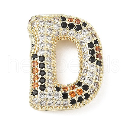 Brass Micro Pave Cubic Zirconia Pendants KK-Z108-02G-D-1