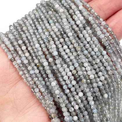Natural Labradorite Beads Strands X-G-I341-11B-1