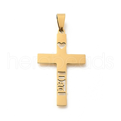 201 Stainless Steel Pendants STAS-R132-01G-05-1