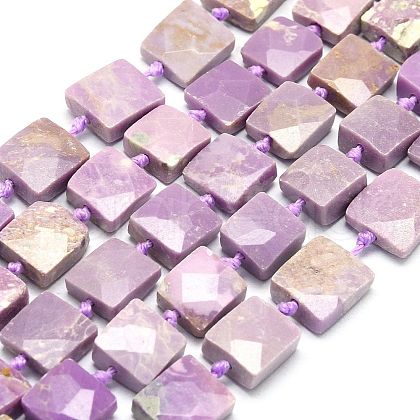 Natural Lepidolite Beads Strands G-G106-D04-02-1