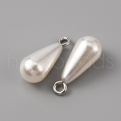 ABS Plastic Imitation Pearl Pendants KY-WH0045-25B-P-1