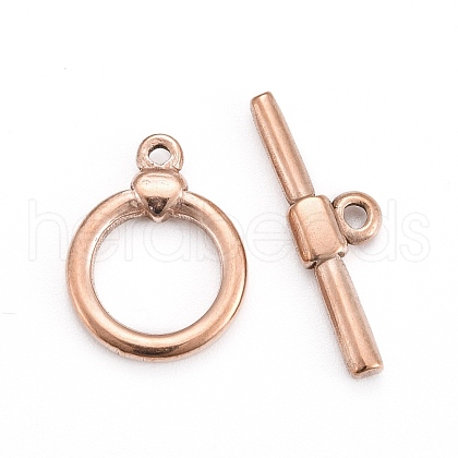 Ion Plating(IP) 304 Stainless Steel Toggle Clasps STAS-D142-04A-RG-1