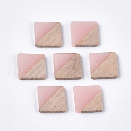 Resin & Wood Cabochons X-RESI-S358-90E-1