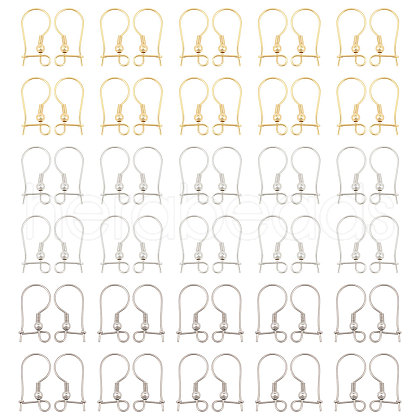 CHGCRAFT 60Pcs 6 Styles 316 Surgical Stainless Steel Earring Findings STAS-CA0002-20-1