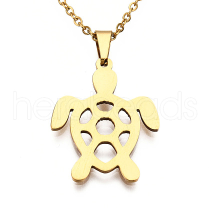 201 Stainless Steel Pendants Necklaces NJEW-S105-JN691-45-2-1