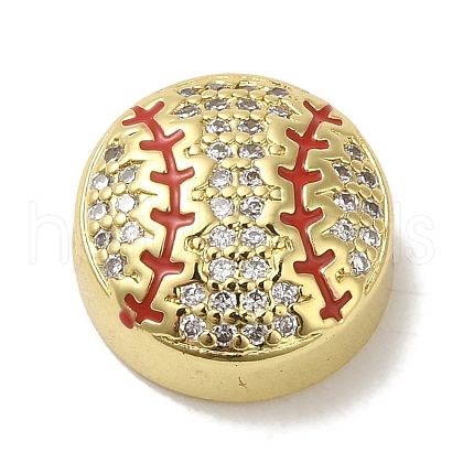 Rack Plating Brass Micro Pave Cubic Zirconia Beads KK-P272-02G-1