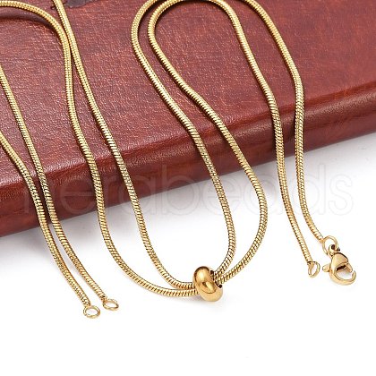 Adjustable 304 Stainless Steel Slider Necklaces X-NJEW-L156-004G-1