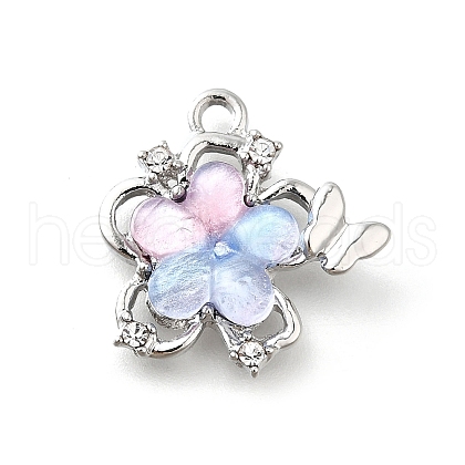 Alloy Acrylic Pendants PALLOY-R157-02P-01-1