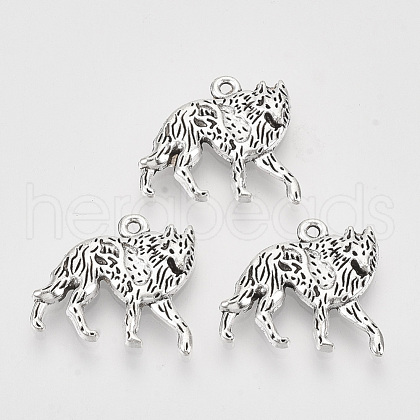 Tibetan Style Alloy Pendants X-TIBEP-T009-33AS-RS-1