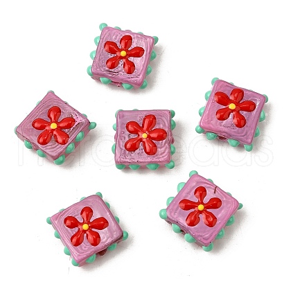 Handmade Lampwork Enamel Beads LAMP-S079-08B-1