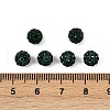 Polymer Clay Rhinestone Beads RB-H284-6MM-Half-205-4
