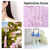  12Pcs 6 Colors Transparent Glass Bead Cap GLAA-TA0002-06-7