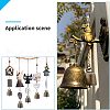 Retro Iron Bell Pendants IFIN-NB0001-29-7